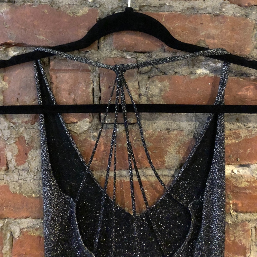 Dark Gray Sexy Back Dress
